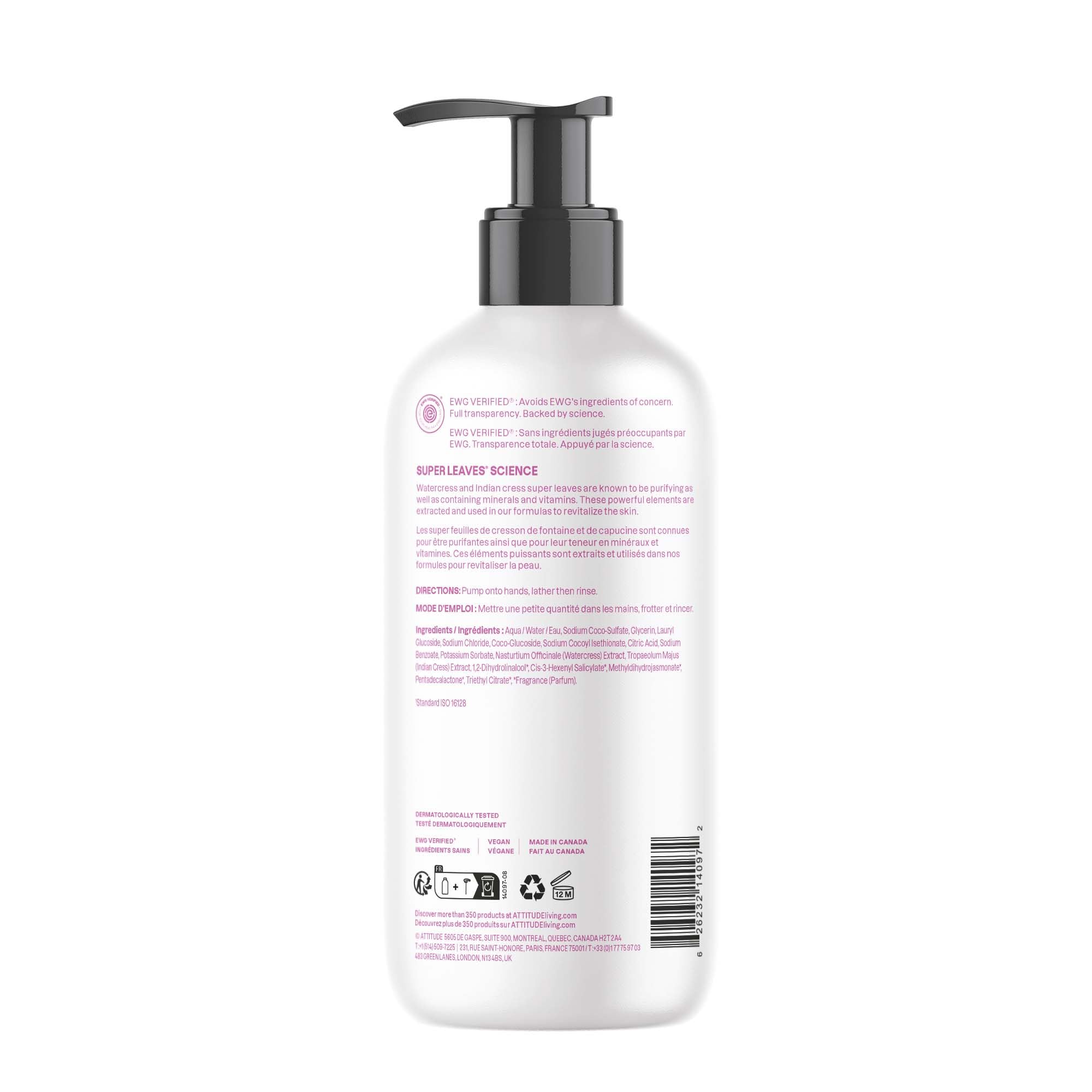 BIO SPECTRA ATTITUDE bottle on sink styled to show everyday use and countertop-friendly design benefit