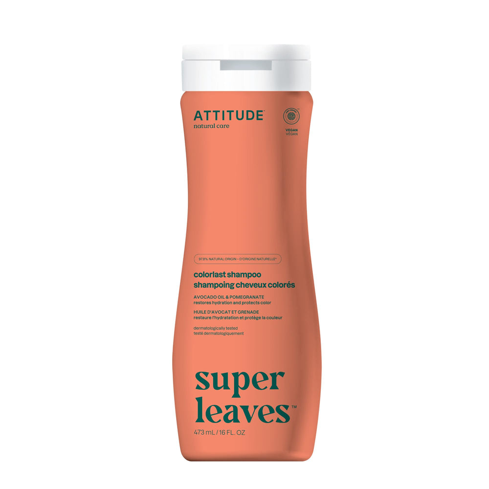 ATTITUDE Colorlast shampoo front bottle showing clean design and benefit