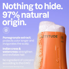 ATTITUDE Colorlast shampoo pump detail for easy dispensing benefit