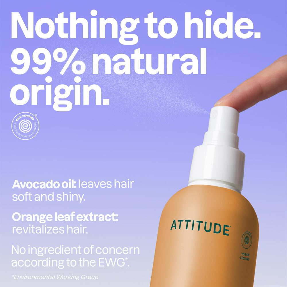 BIO SPECTRA ATTITUDE fine mist on hair demonstrating lightweight texture benefit