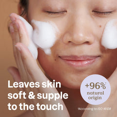 ATTITUDE creamy foam texture demonstrating gentle cleansing action