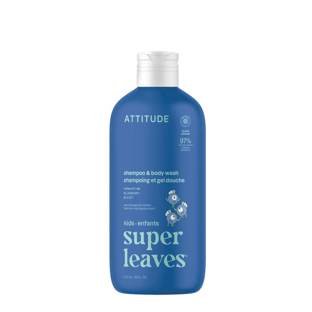 BIO SPECTRA ATTITUDE front bottle showing blueberry scent and benefits