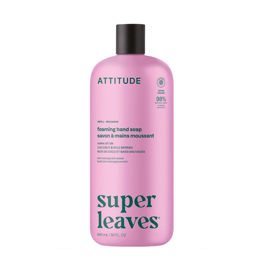 ATTITUDE front bottle showing size and eco-friendly refill benefit
