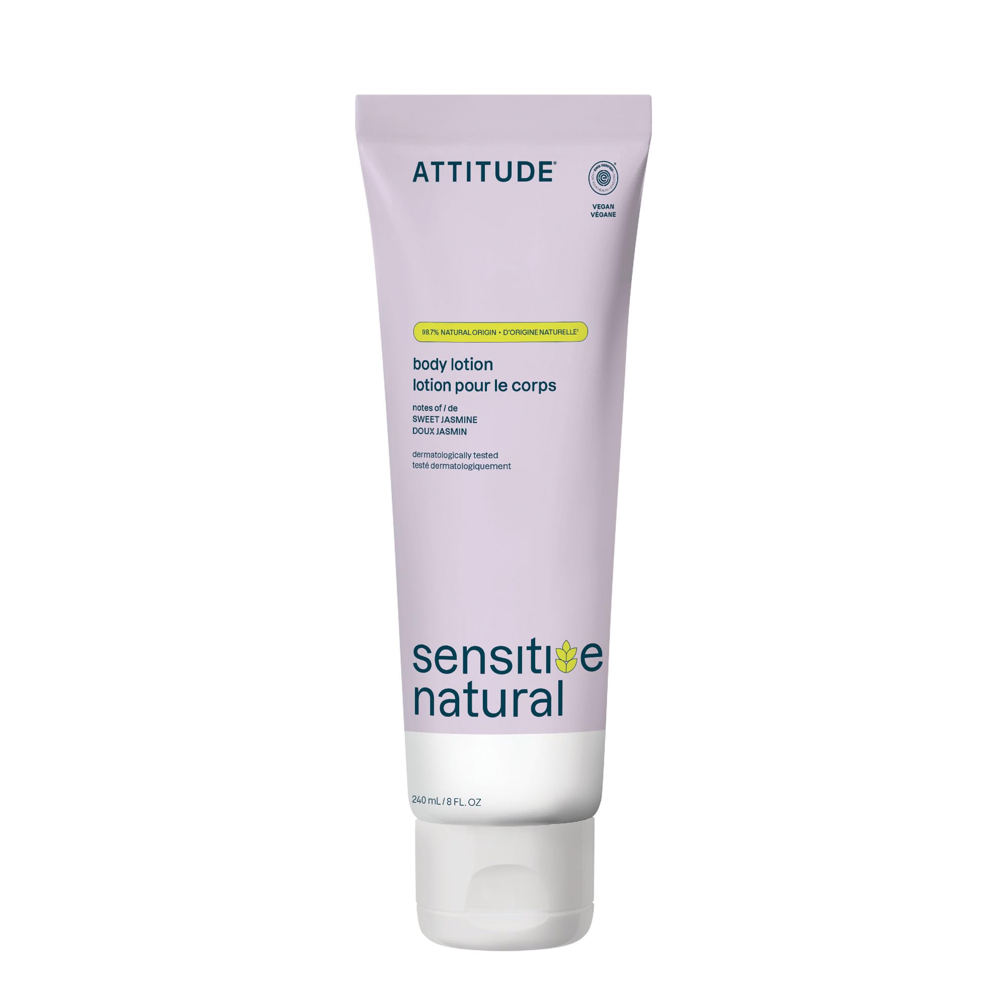 ATTITUDE front packaging 8oz bottle showing label and clean formula benefits