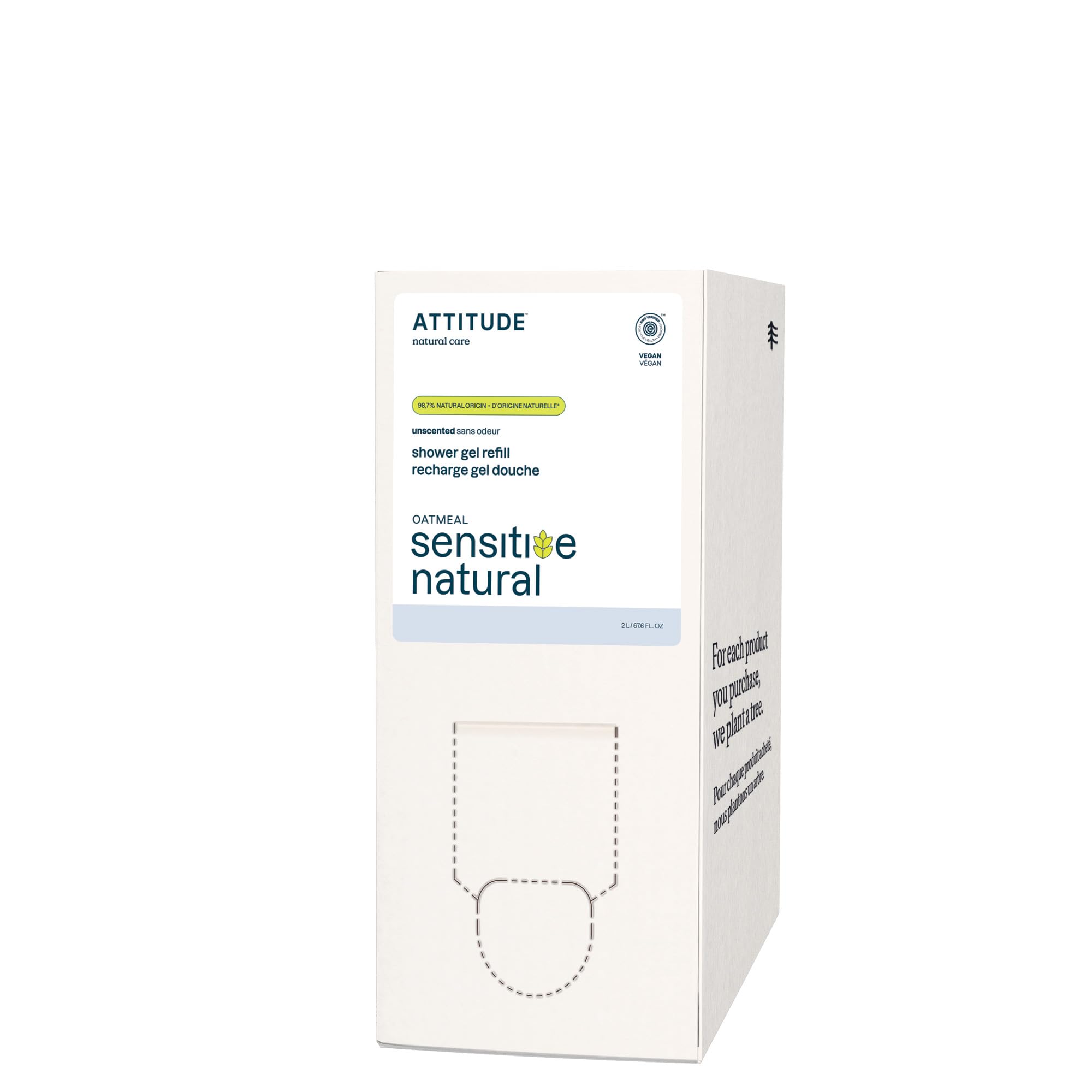 ATTITUDE front packaging bottle showing brand and clean design benefit