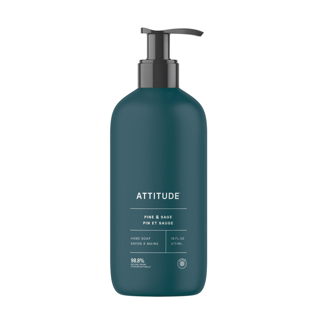 BIO SPECTRA ATTITUDE front label showing pine and sage scent and EWG Verified