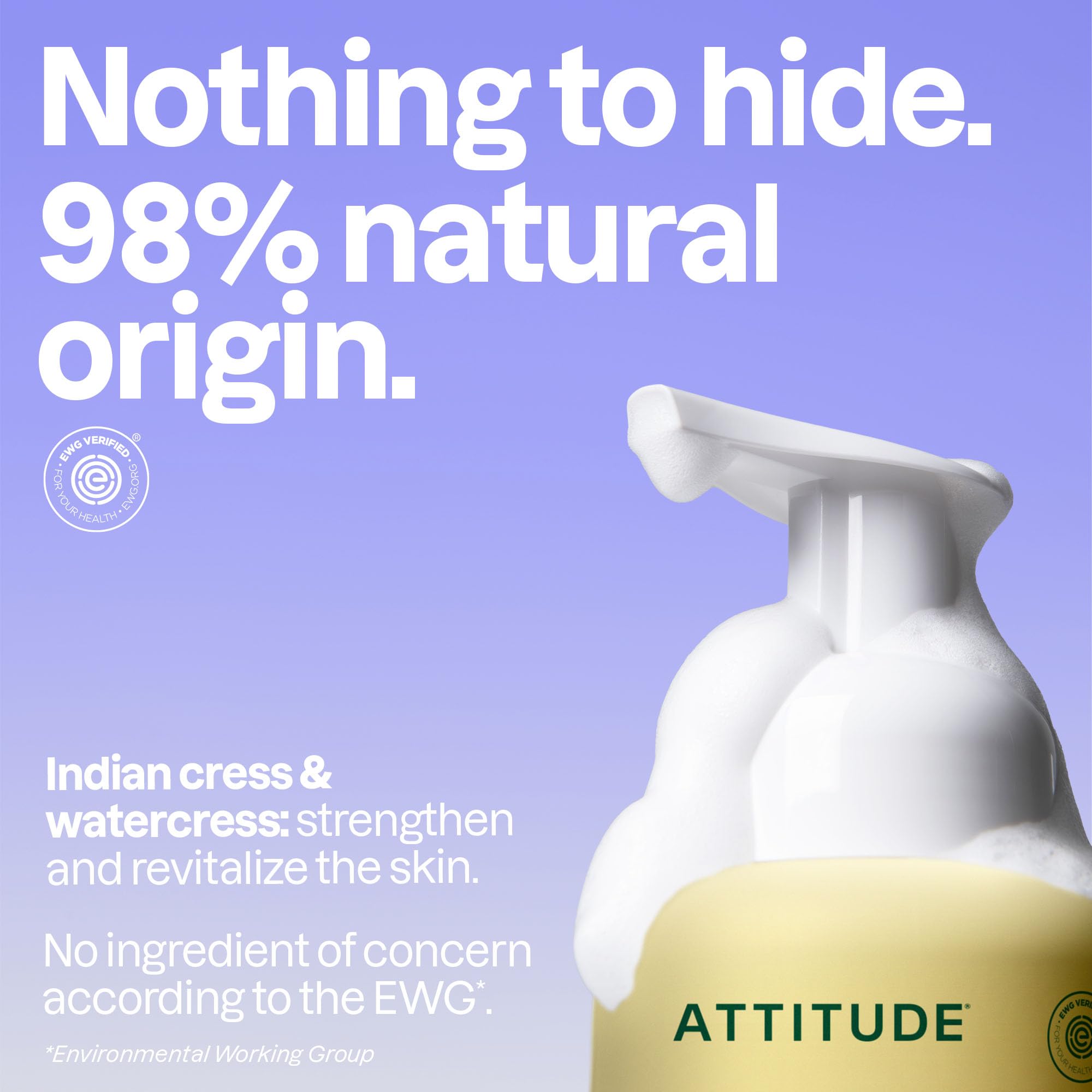 BIO SPECTRA ATTITUDE lather in hand demonstrating moisturizing benefit