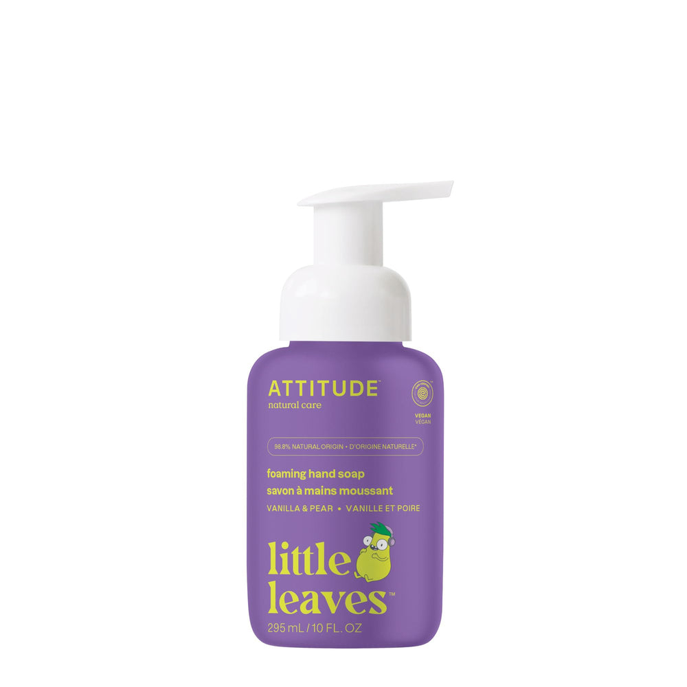 BIO SPECTRA ATTITUDE front bottle showing vanilla pear scent and kid-friendly design