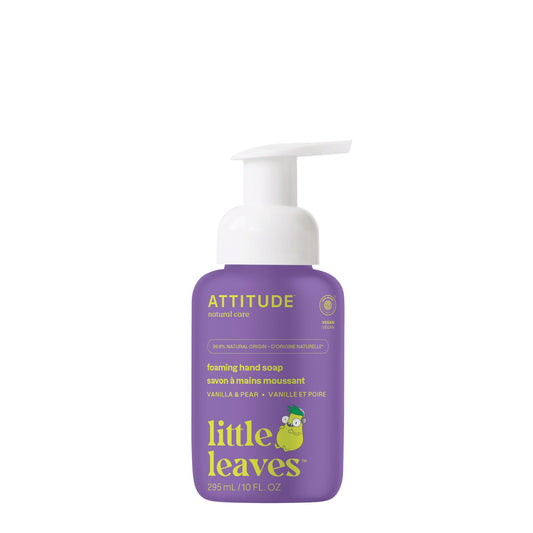 BIO SPECTRA ATTITUDE front bottle showing vanilla pear scent and kid-friendly design