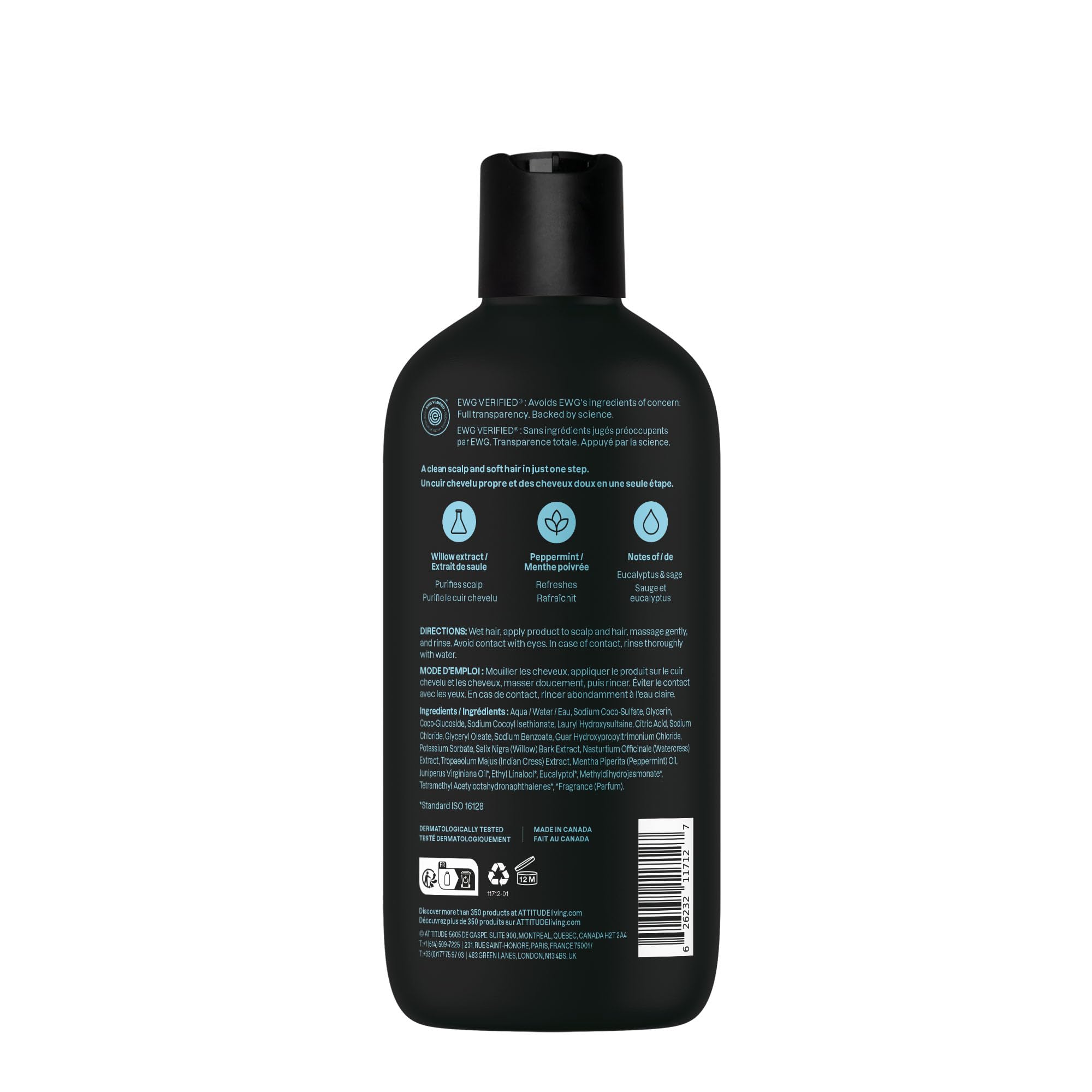 ATTITUDE bottle on bathroom shelf in styled setting suggesting everyday grooming ritual