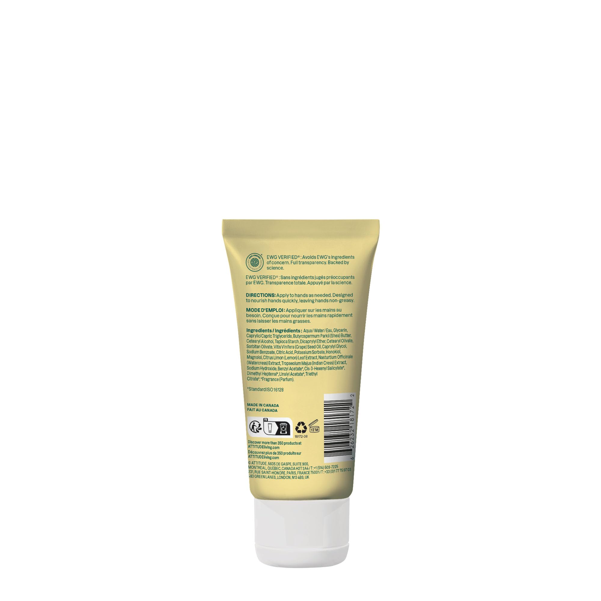 ATTITUDE recyclable HDPE packaging detail emphasizing responsible beauty
