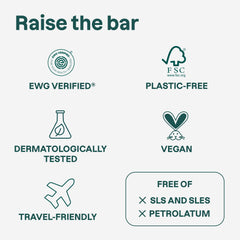 ATTITUDE shampoo bar label with ingredients list for clean formulation benefit