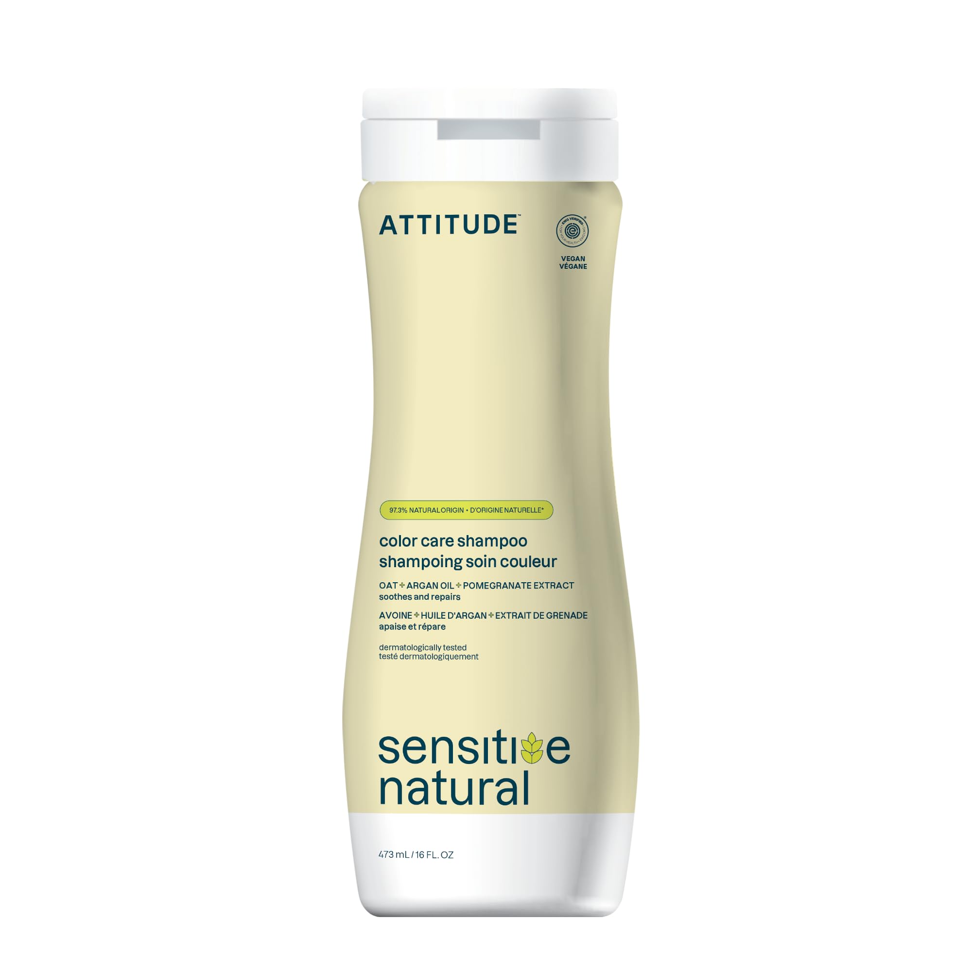 BIO SPECTRA ATTITUDE front bottle view showing label and clean ingredients benefit