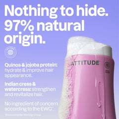 ATTITUDE creamy foam texture demonstrating gentle lather and moisturization benefit