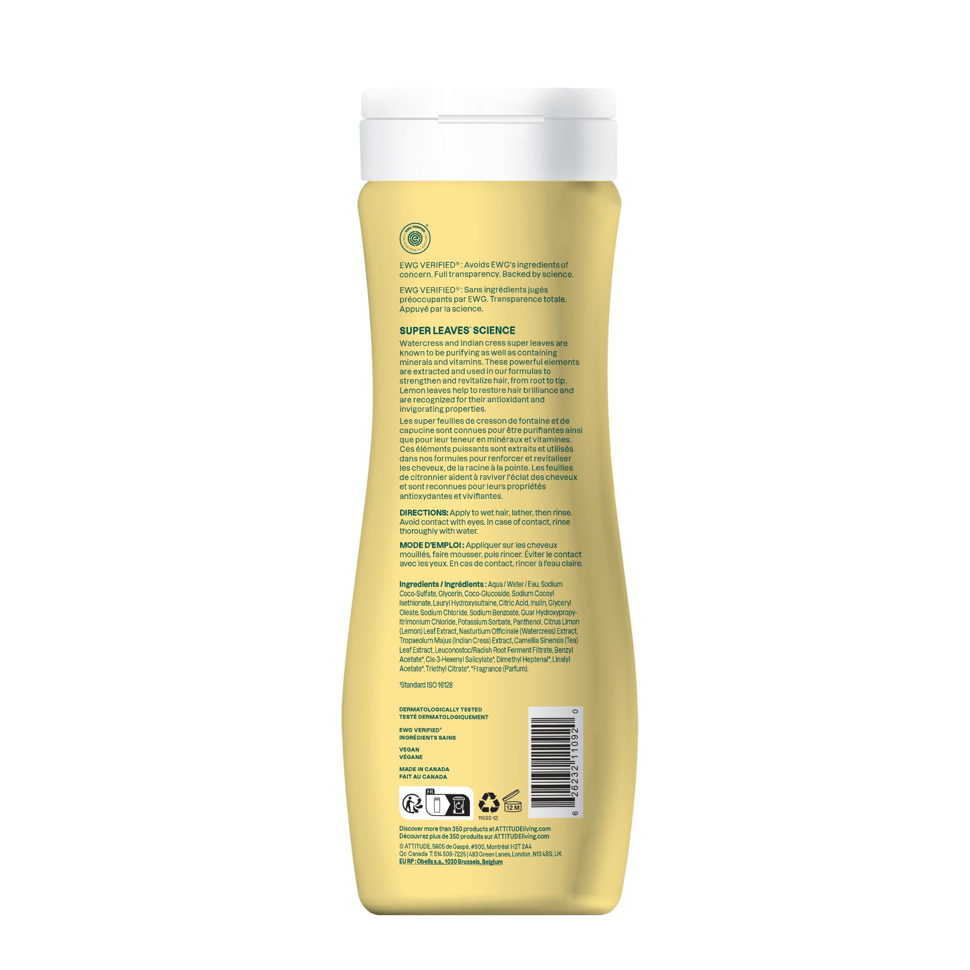 ATTITUDE shampoo in shower scene demonstrating clarifying routine