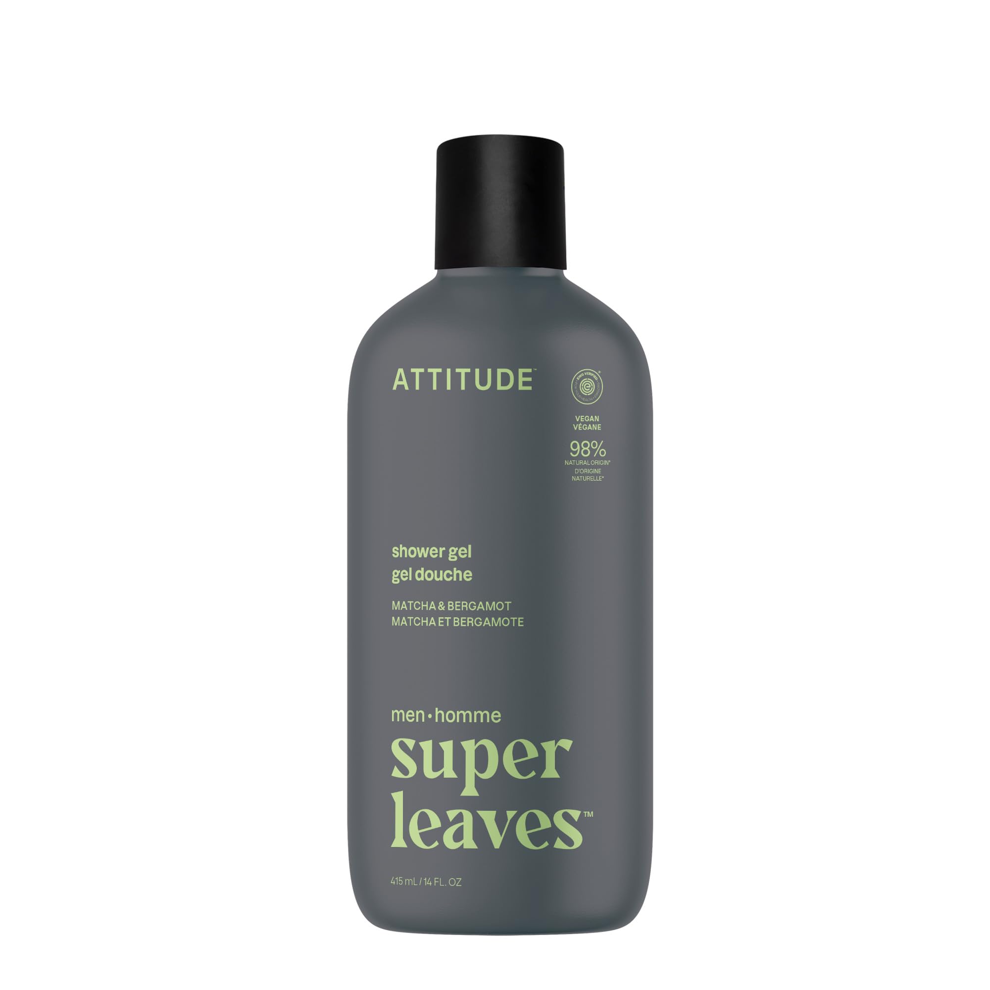 ATTITUDE front bottle showing label and clean design, conveys transparency