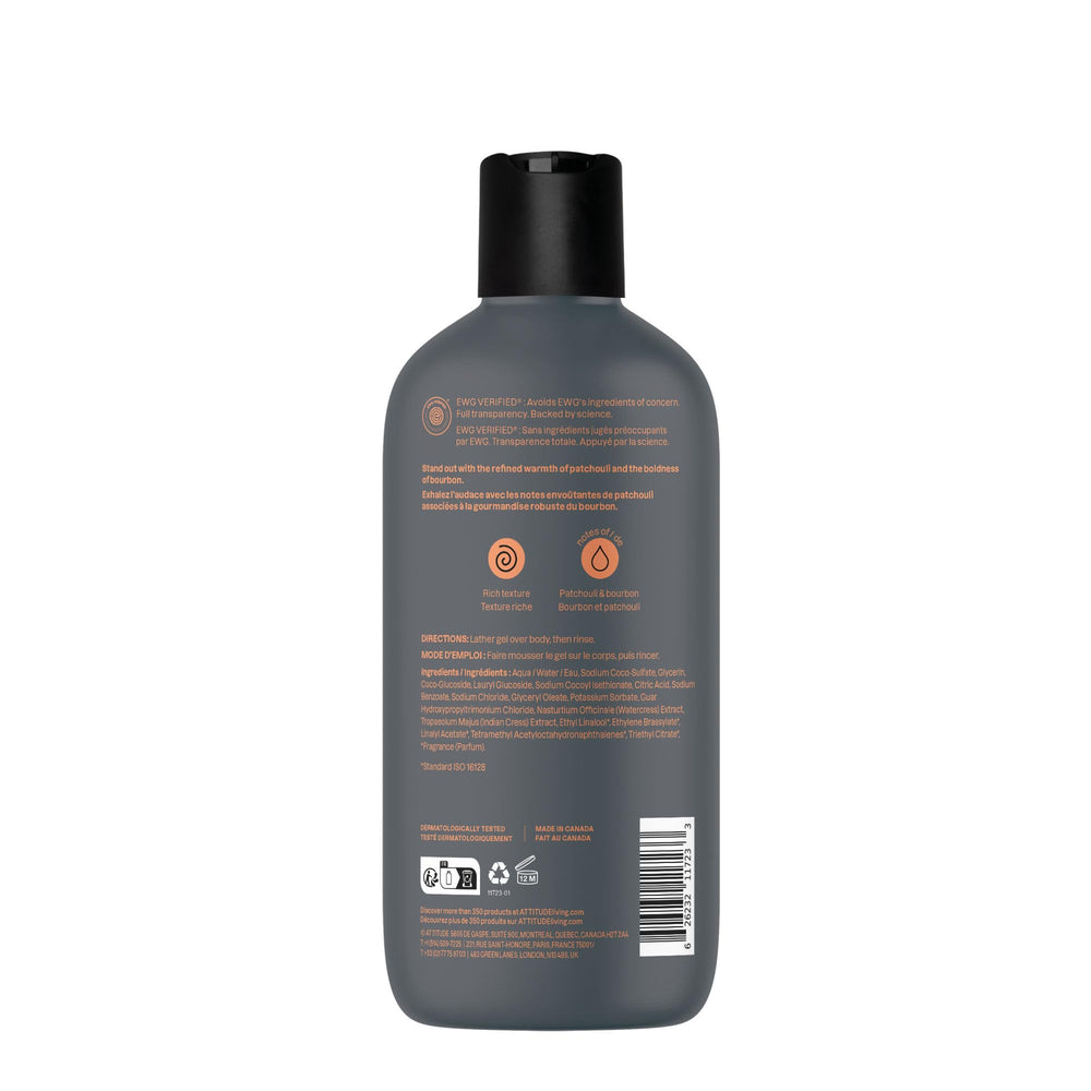 ATTITUDE bottle on bathroom shelf staged for lifestyle routine and shelf appeal benefit