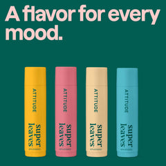 ATTITUDE lip balm next to keys showing pocket-sized convenience benefit