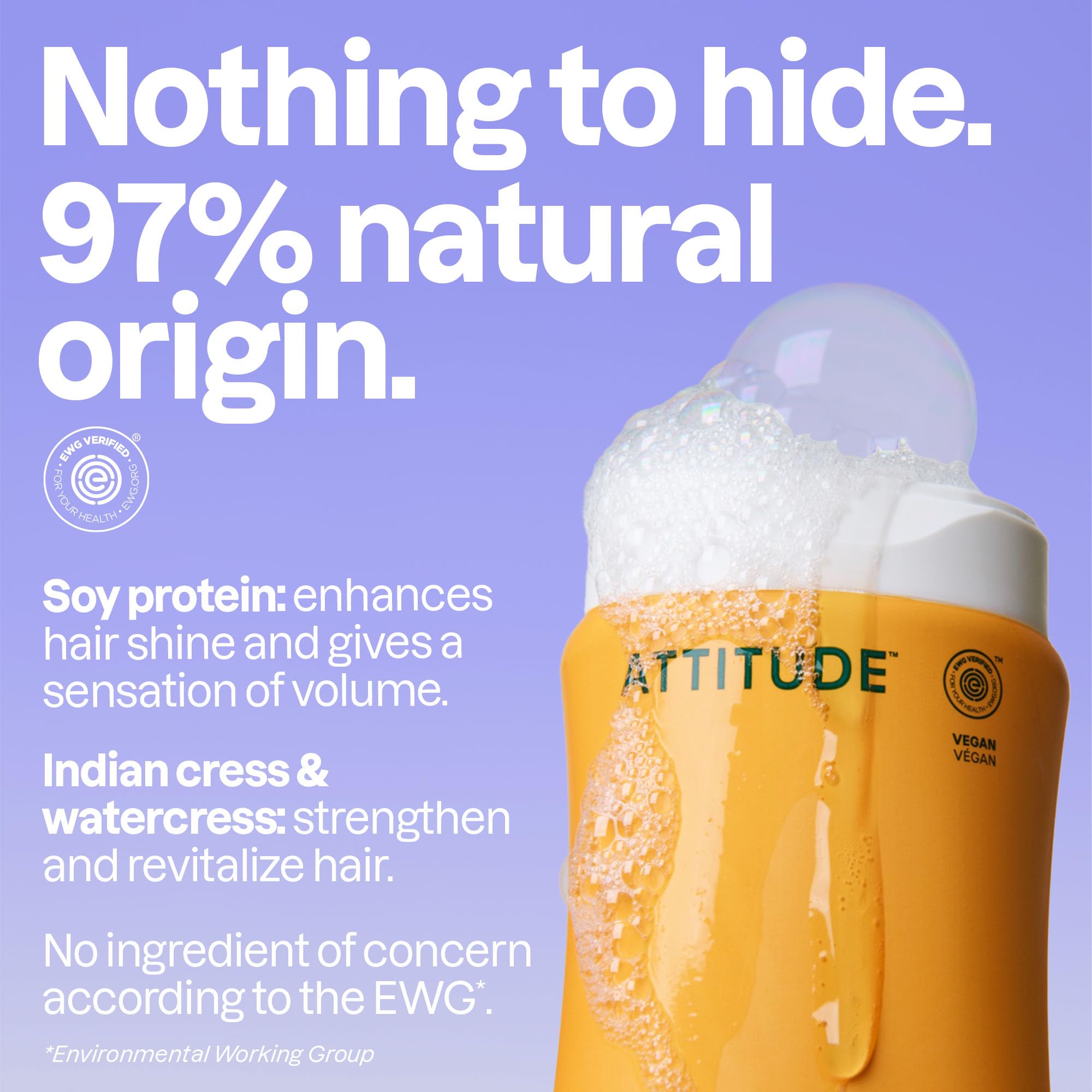 BIO SPECTRA ATTITUDE close-up of soy protein texture boosting hair body benefit