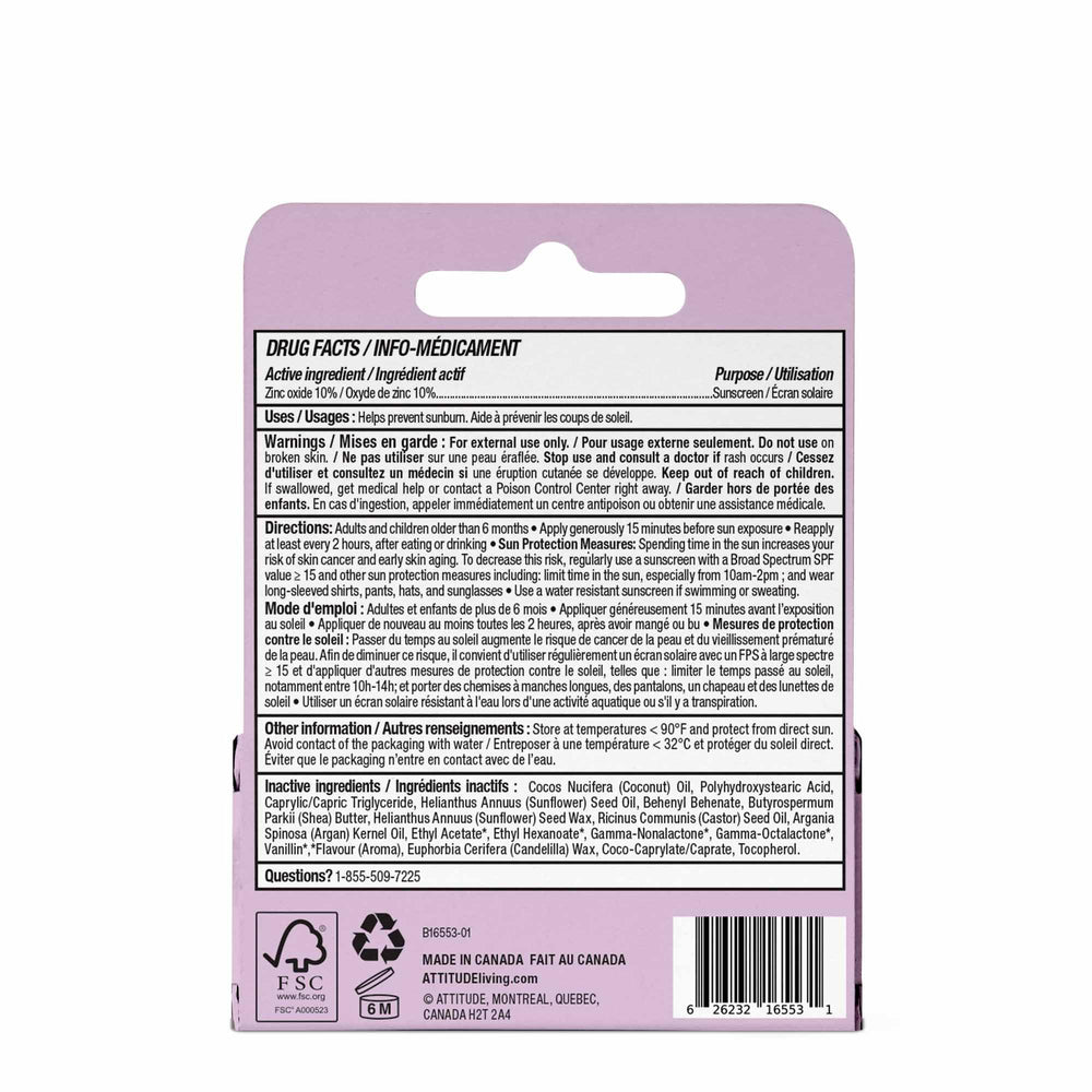 ATTITUDE recyclable packaging label emphasizing eco-conscious design