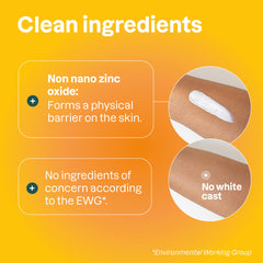 ATTITUDE sunscreen applied on arm illustrating even coverage benefit