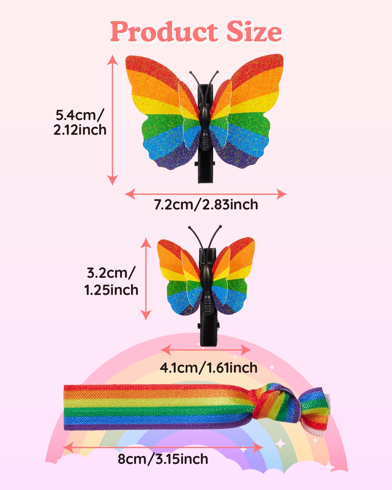 Attyxfica large butterfly clip detail showing clasp and secure hold for thicker hair