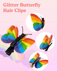 Attyxfica rainbow hair ties worn as wrist bracelets and used as ponytail holders
