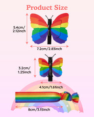 Attyxfica small butterfly clip beside large clip to illustrate size and styling options