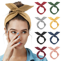 AUEAR front packaging showing nine colorful headbands for versatile styling