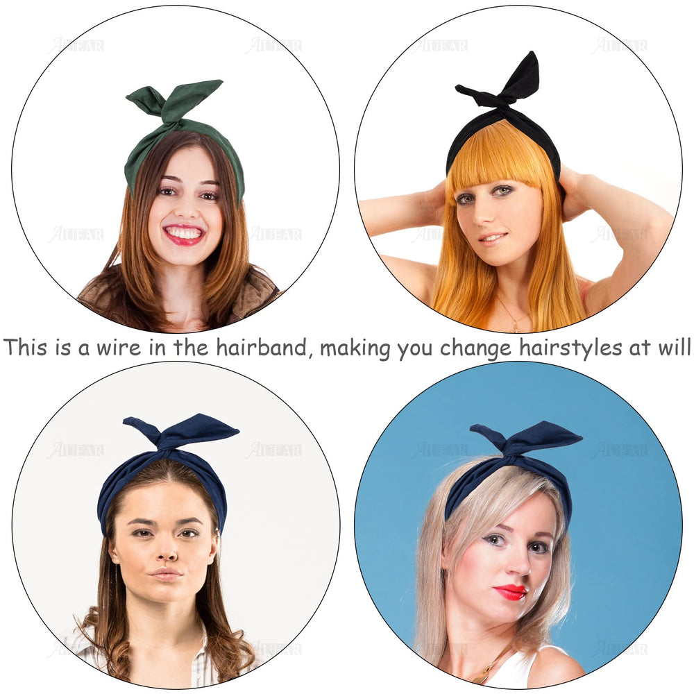 AUEAR modeled headband styled into rabbit ears for playful everyday looks