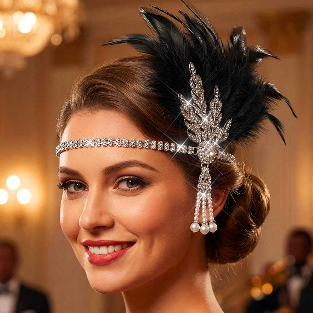 Aukmla rhinestone pearl closeup showing sparkle and refined decoration for photos