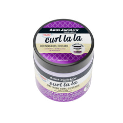 Aunt Jackie's open jar texture close-up highlighting creamy moisture