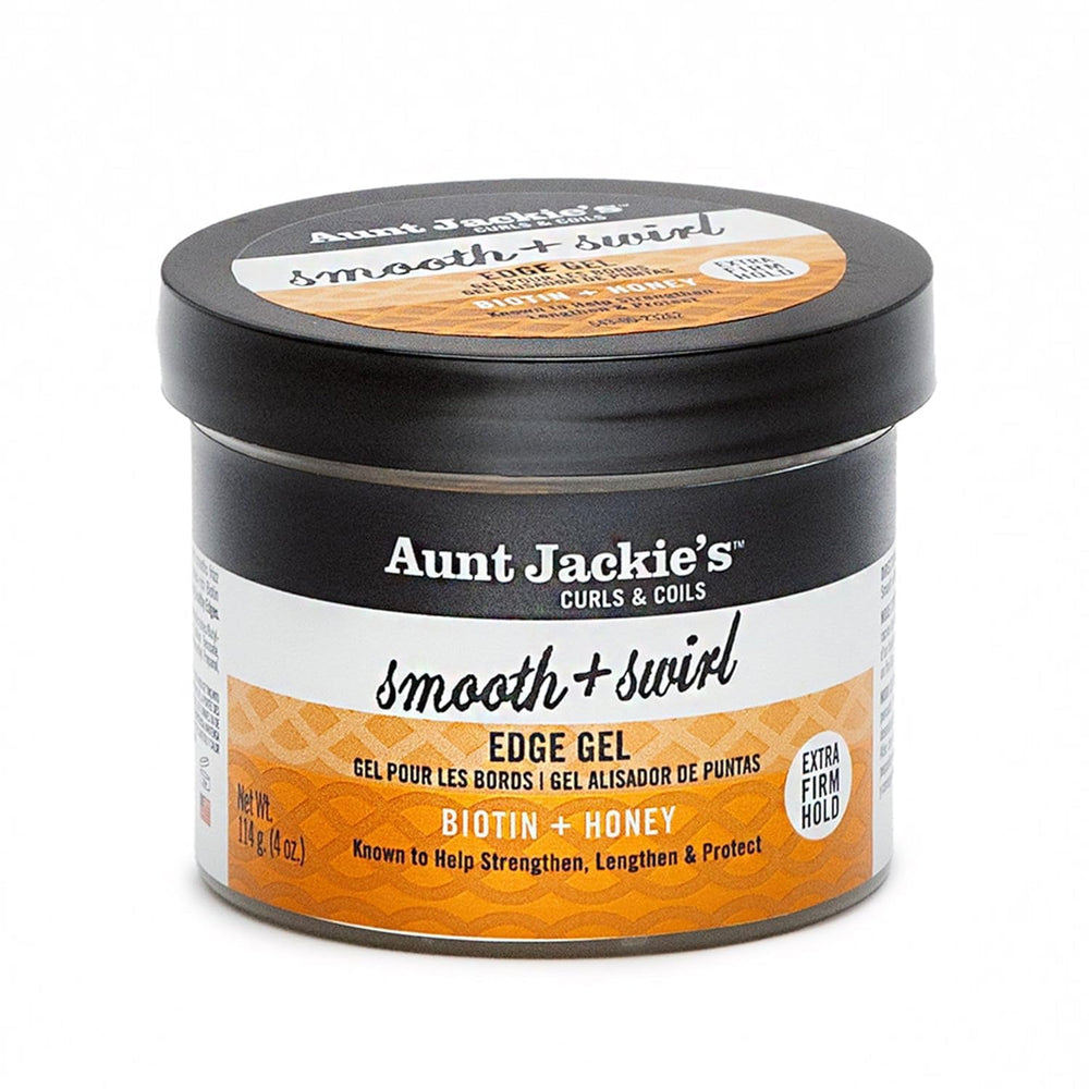 Aunt Jackie's front packaging showing extra firm edge gel benefits