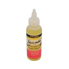 Close-up of Aunt Jackie's oil texture on fingers highlighting smooth, non-greasy finish