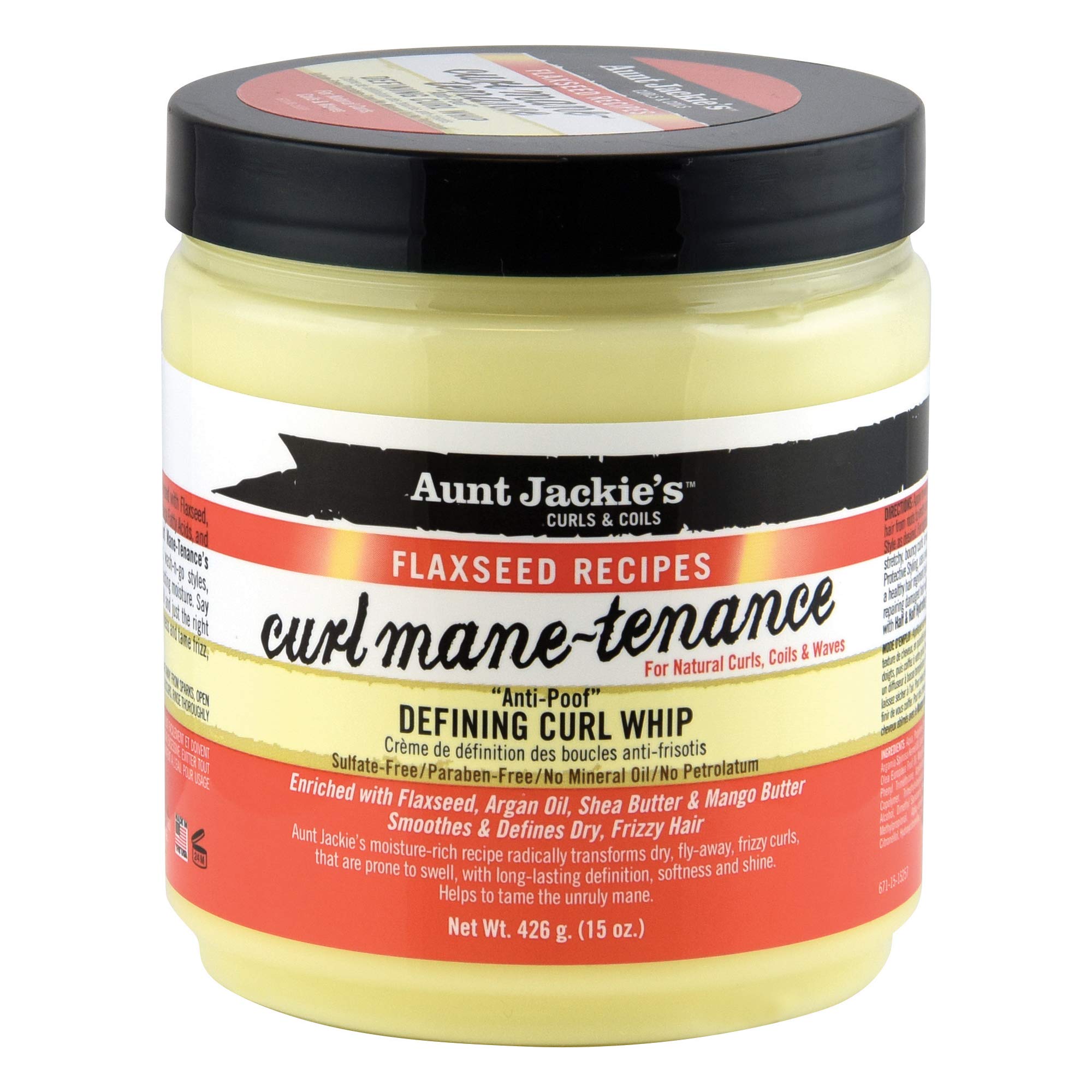 Aunt Jackie's jar front view showing label and 15 oz size for clear selection