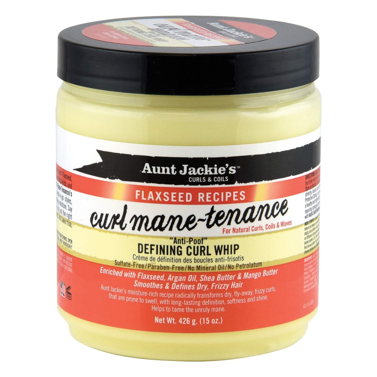 Aunt Jackie's jar front view showing label and 15 oz size for clear selection