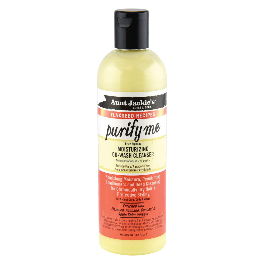 Aunt Jackie's front label showing product benefits and ingredients
