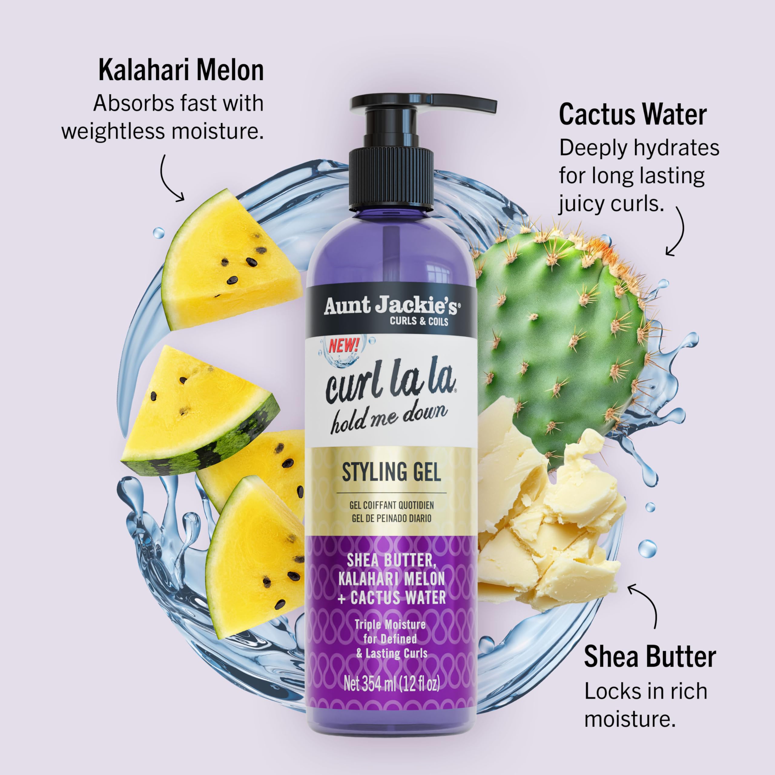 Aunt Jackie's gel texture close-up indicating smooth application
