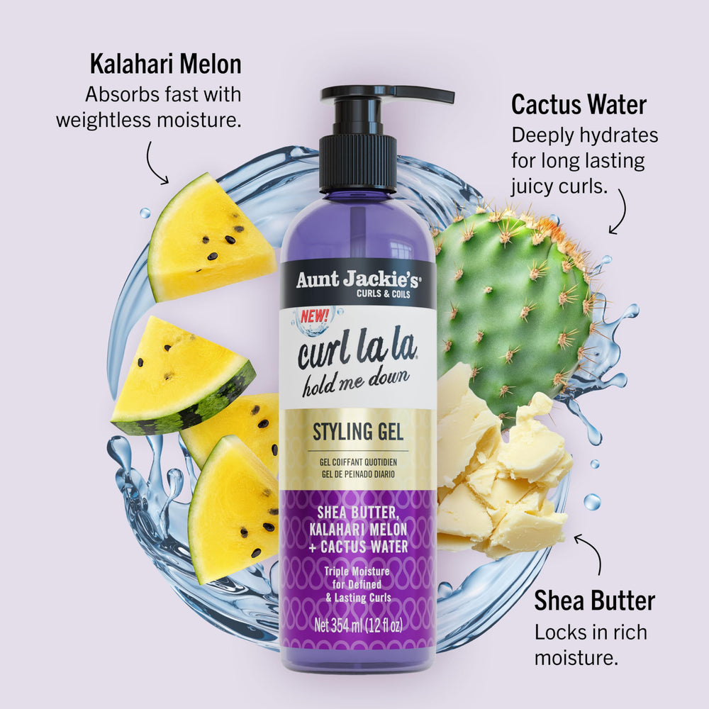 Aunt Jackie's gel texture close-up indicating smooth application