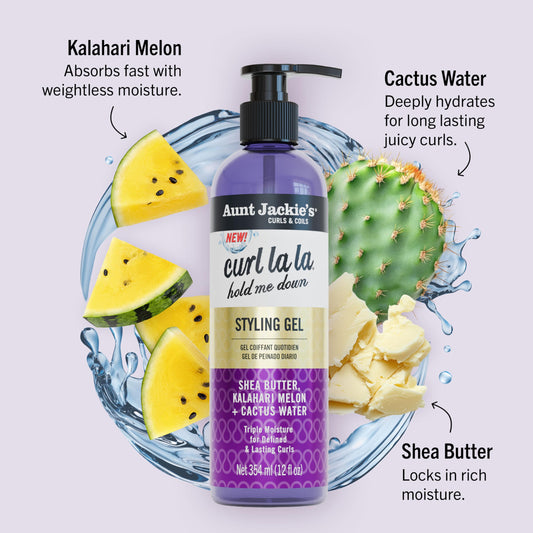 Aunt Jackie's gel texture close-up indicating smooth application