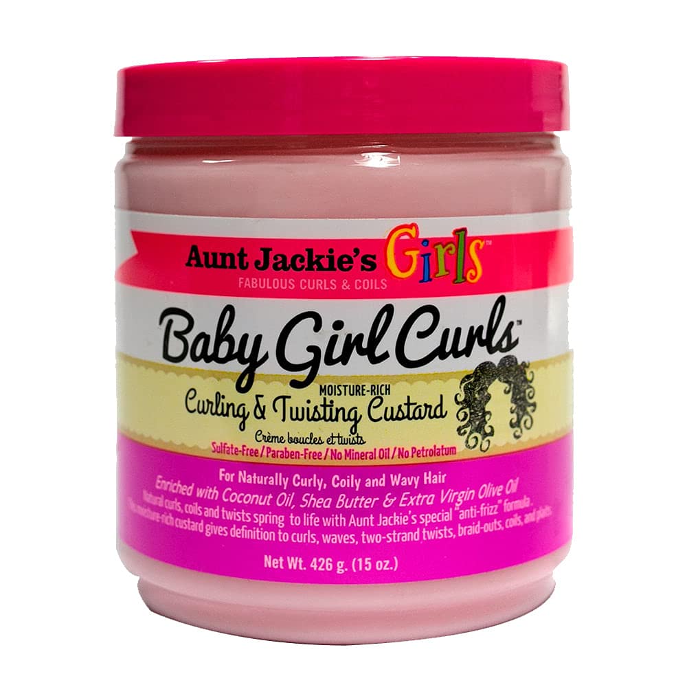 Aunt Jackie's jar front packaging showing label and size benefits