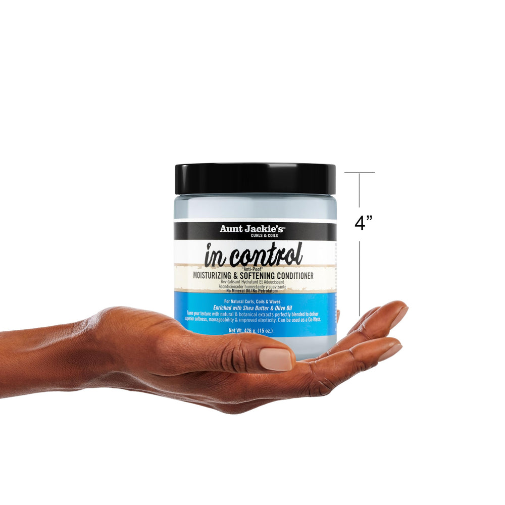 Aunt Jackie's ingredient label with shea olive keratin highlighting nourishment