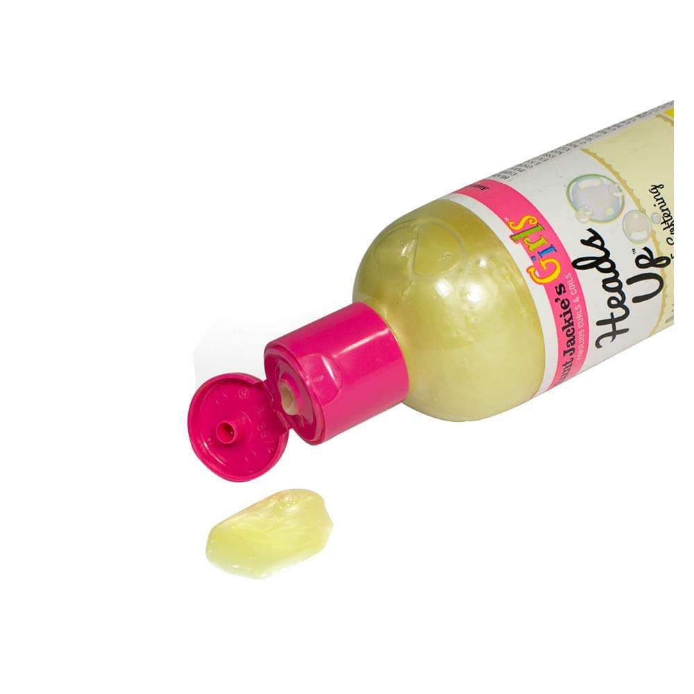 Aunt Jackie's shampoo lather closeup demonstrating creamy texture for easier detangling