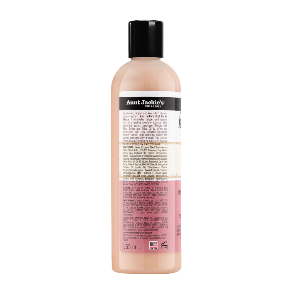 Aunt Jackie's bottle on a bathroom shelf showing everyday styling convenience