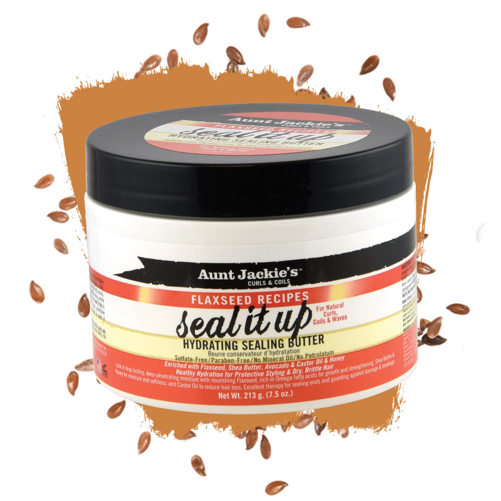 Aunt Jackie's creamy sealing butter texture close-up, shows richness