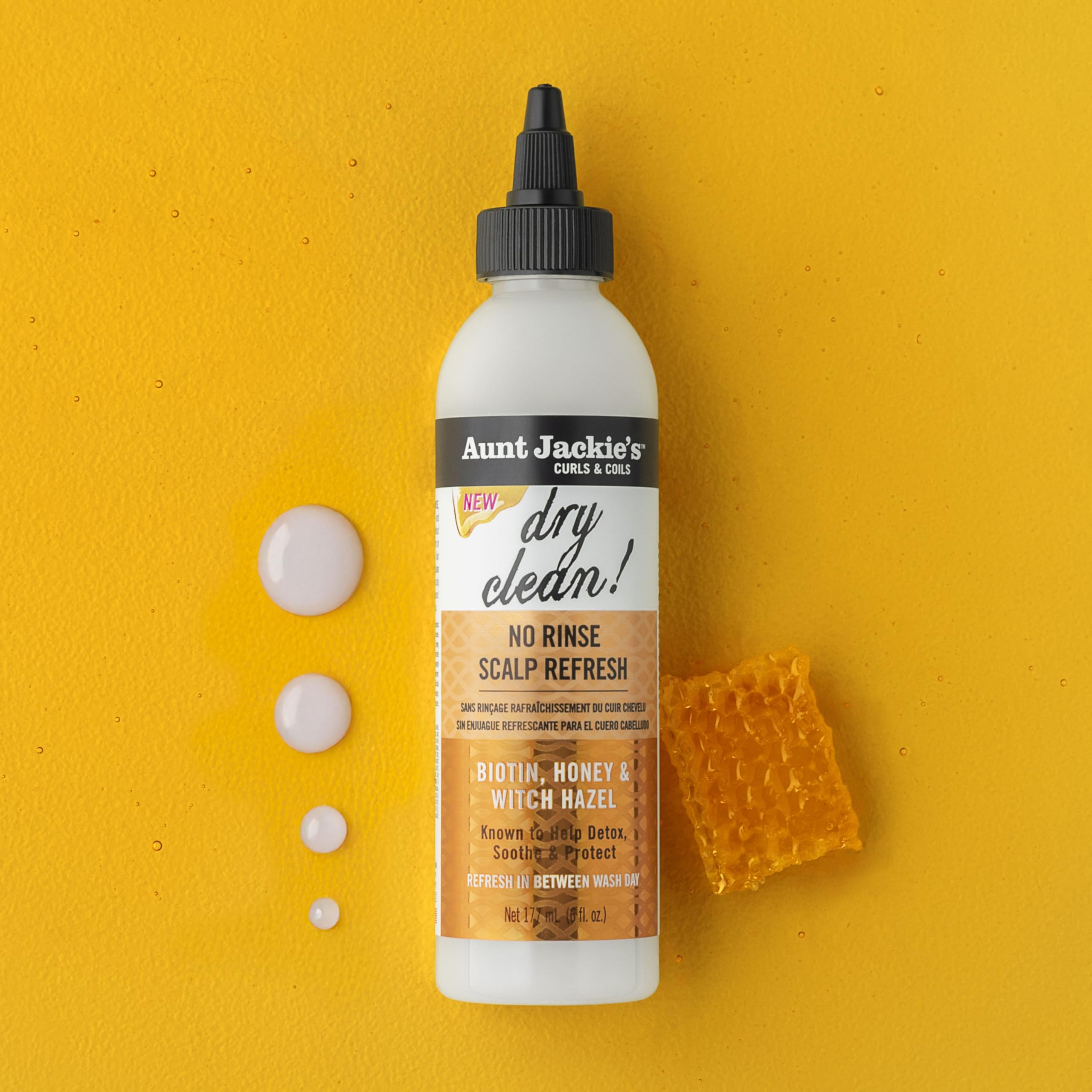 Aunt Jackie's lightweight texture on hand showing non-greasy finish benefit