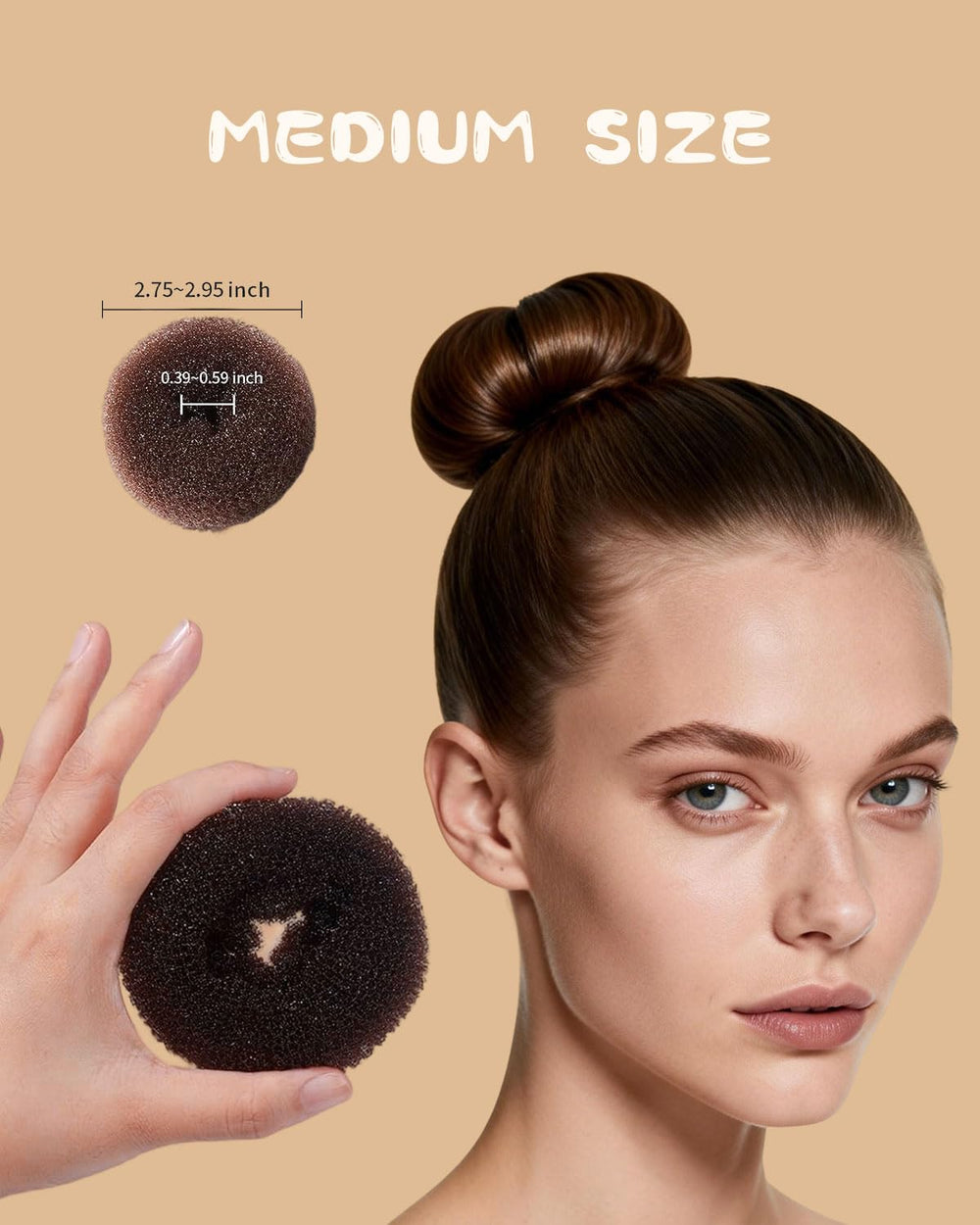 AUOOR hair wax stick with elastics detail to control flyaways and secure ponytails