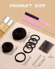 AUOOR kit in a wedding setting showing elegant updo results and reliability
