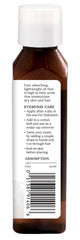Aura Cacia label detail emphasizing botanical sourcing and ingredient clarity