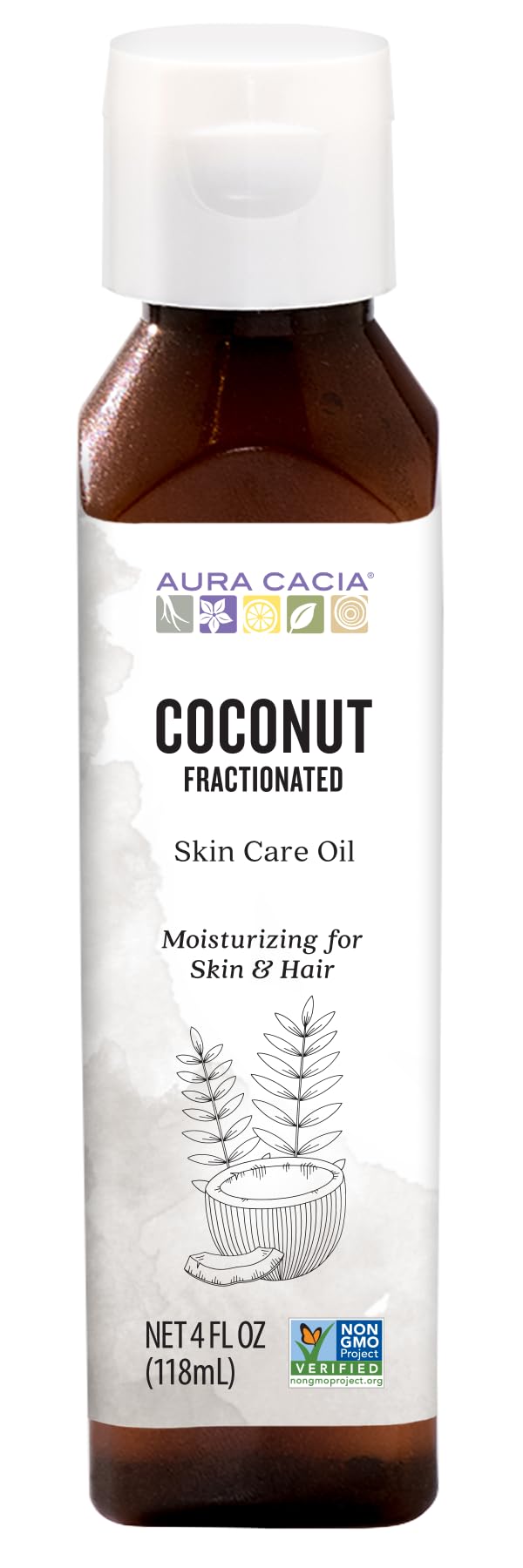 Aura Cacia front bottle showing clean labeling and volume benefit